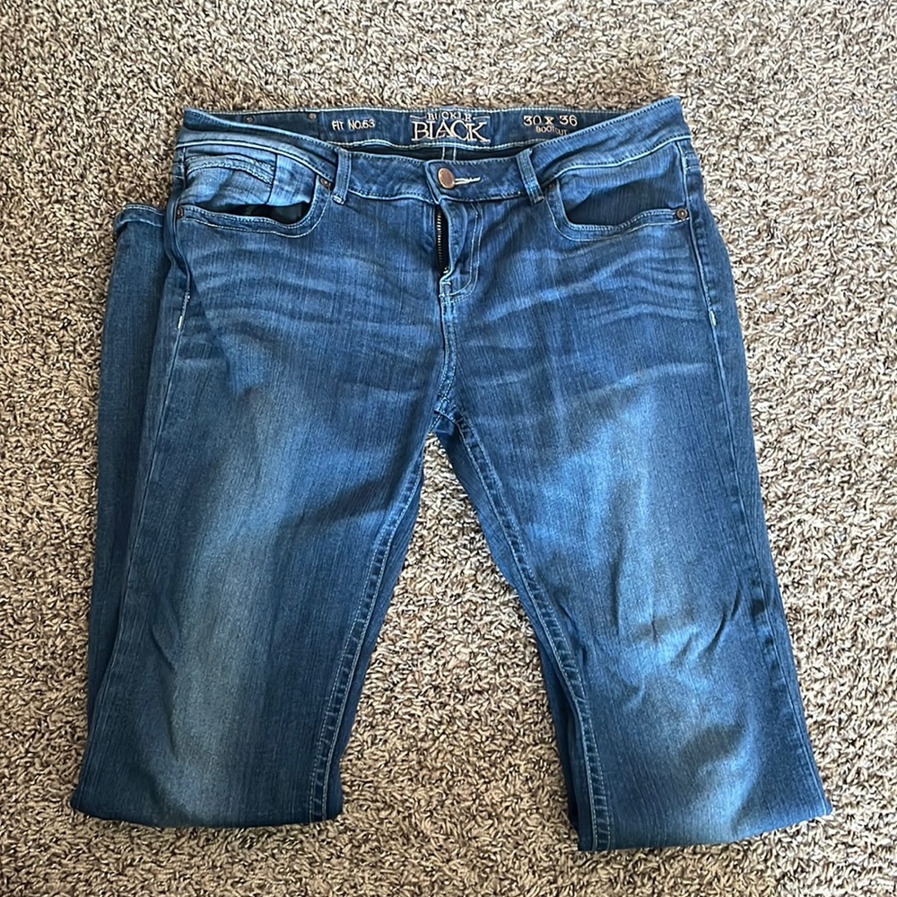Buckle black dark wash jeans 30x36